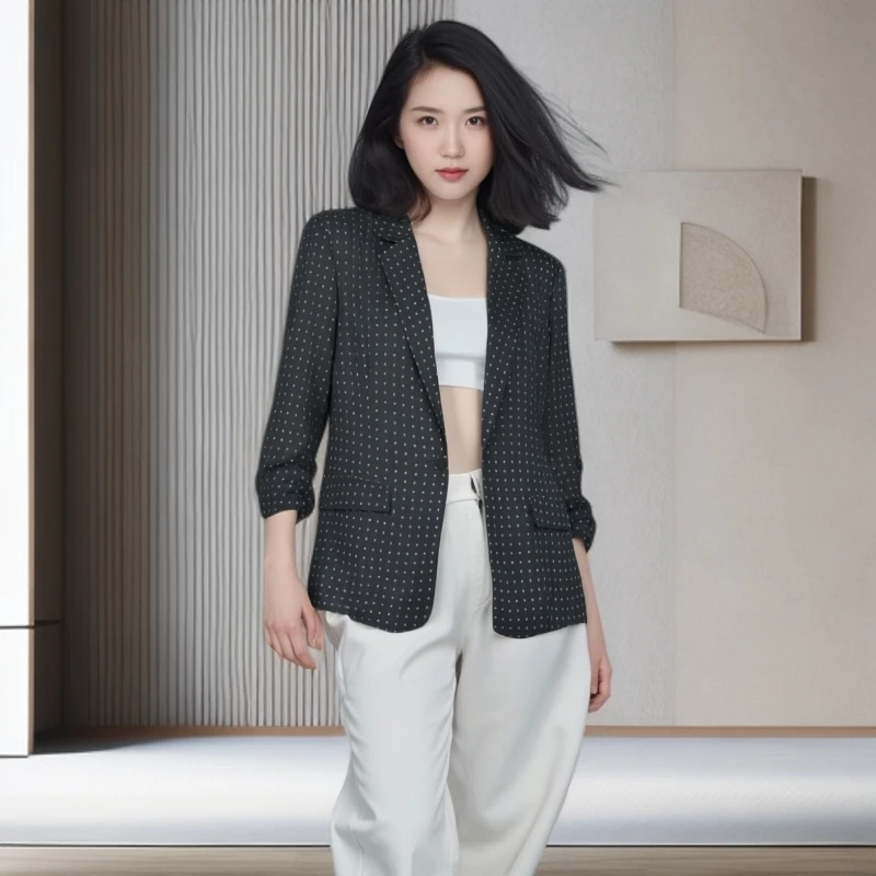 【F-2】深圳中高端女装OLSB-外套1277黑色正码