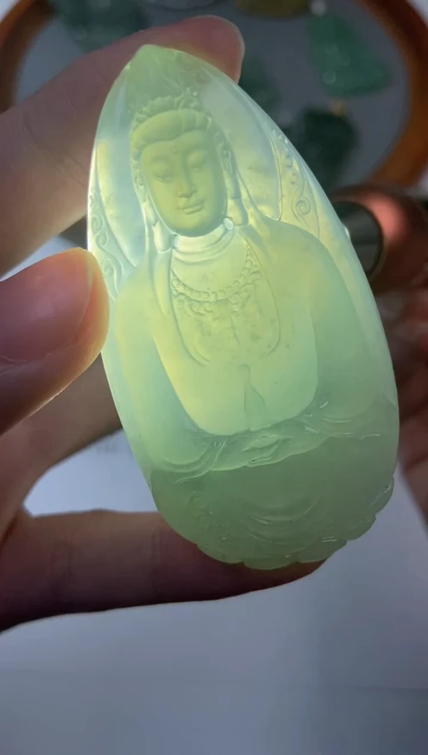 未镶嵌挂件翡翠平****g12213