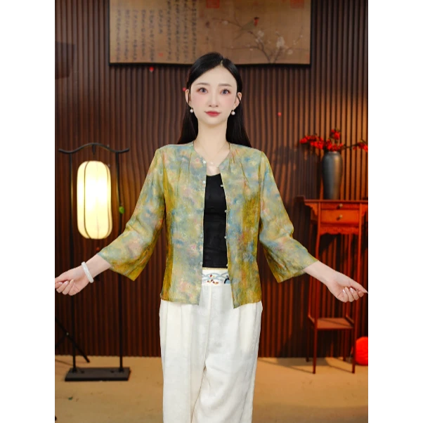 【蓝调】小雪高定新中式国风外套