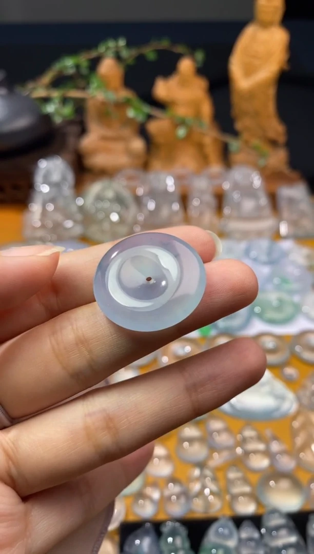 吊坠(不含链)未镶嵌翡翠平安扣