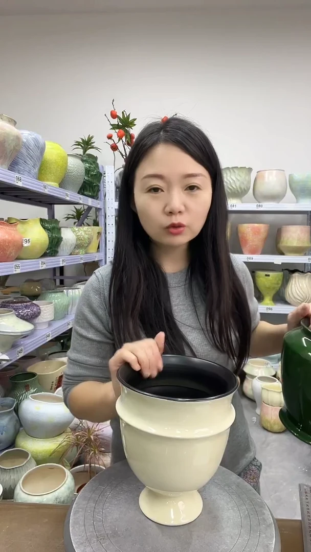 【12.10陶瓷花盆】  高度    20  口径     16