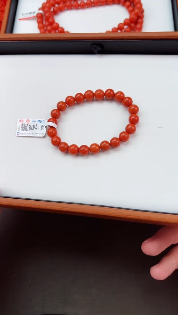 【闪购商品】南红玛瑙手串未镶嵌保山阿东寨高品单圈 卡8+