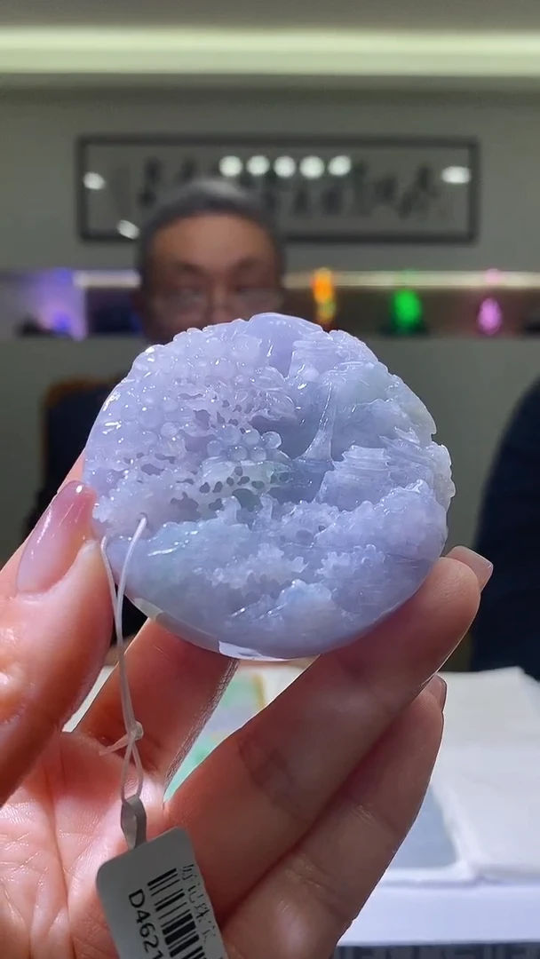 【闪购商品】定制翡翠未镶嵌18/0214/W/山水