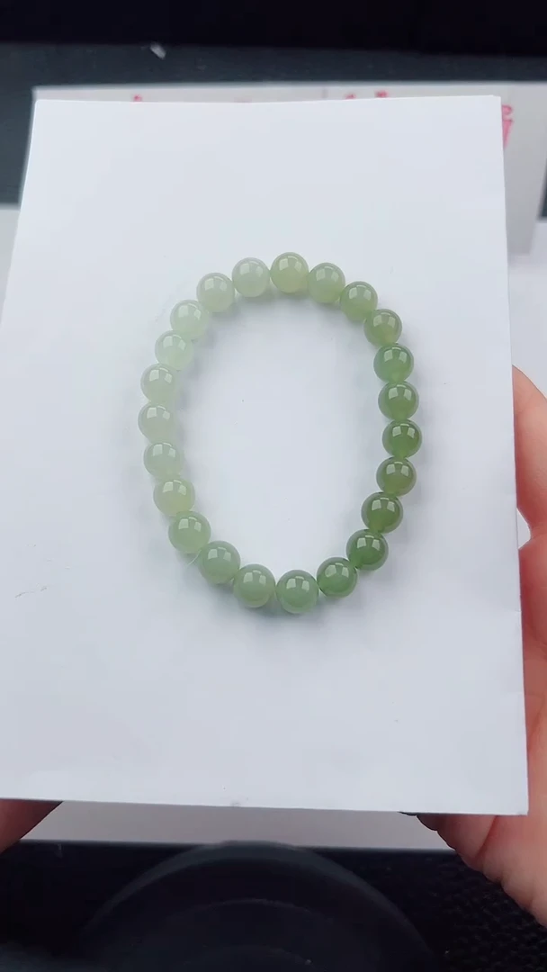 未镶嵌手串和田玉碎玉微色差T