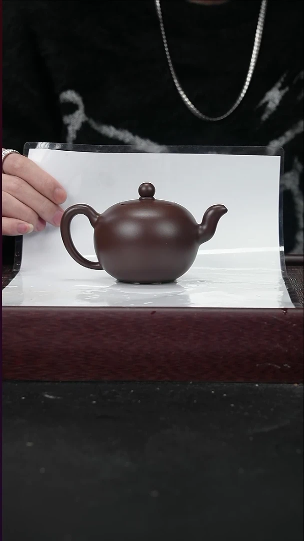 茶壶紫砂   革紫泥   一粒珠     180cc     全手工