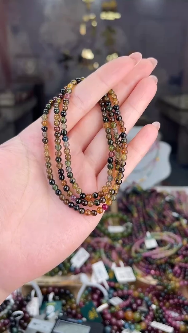 【闪购商品】碧玺/未镶嵌3mm+碧玺多圈多样性发货