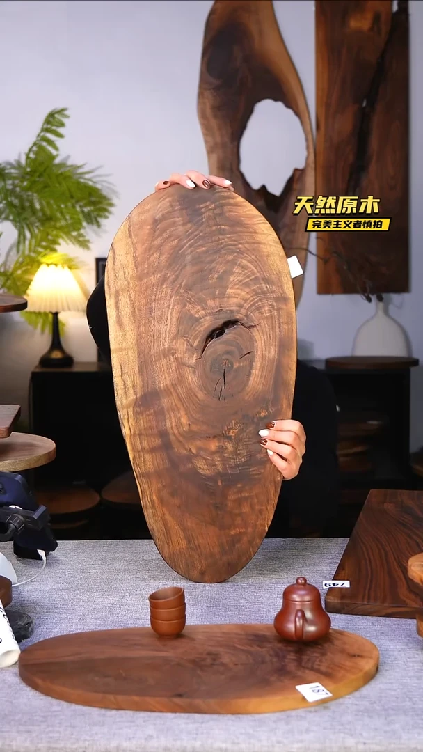 木北美黑胡桃原木.干裂疤结不属于商品质量问题完美主义者慎拍