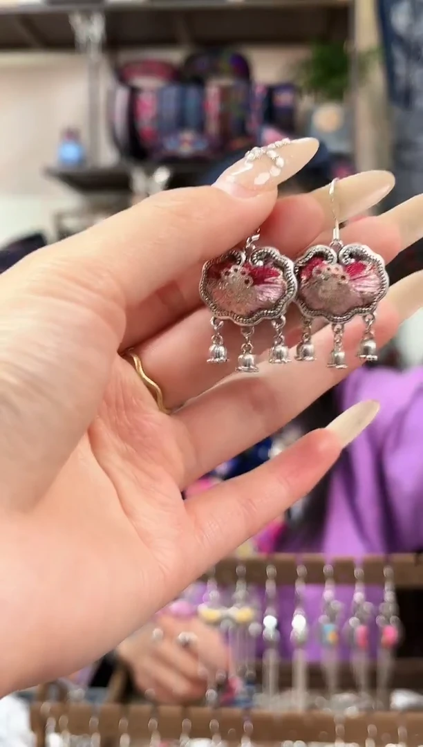 织绣民族风非遗老绣苗银饰品884