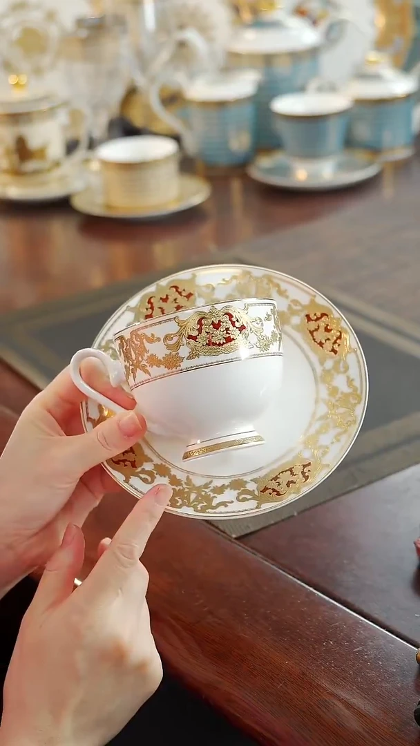 瓷片咖啡杯碟1套