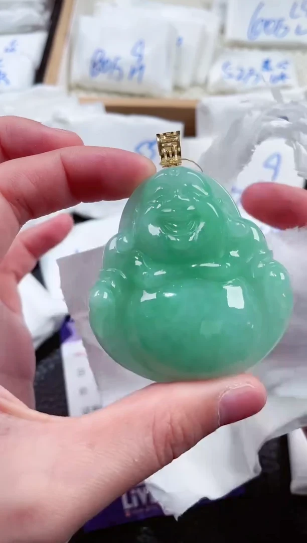 【闪购商品】翡翠颈饰18K金镶嵌00000713