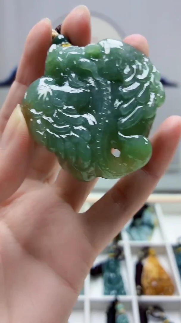 未镶嵌定制翡翠5028zm-毛货挂件貔貅78