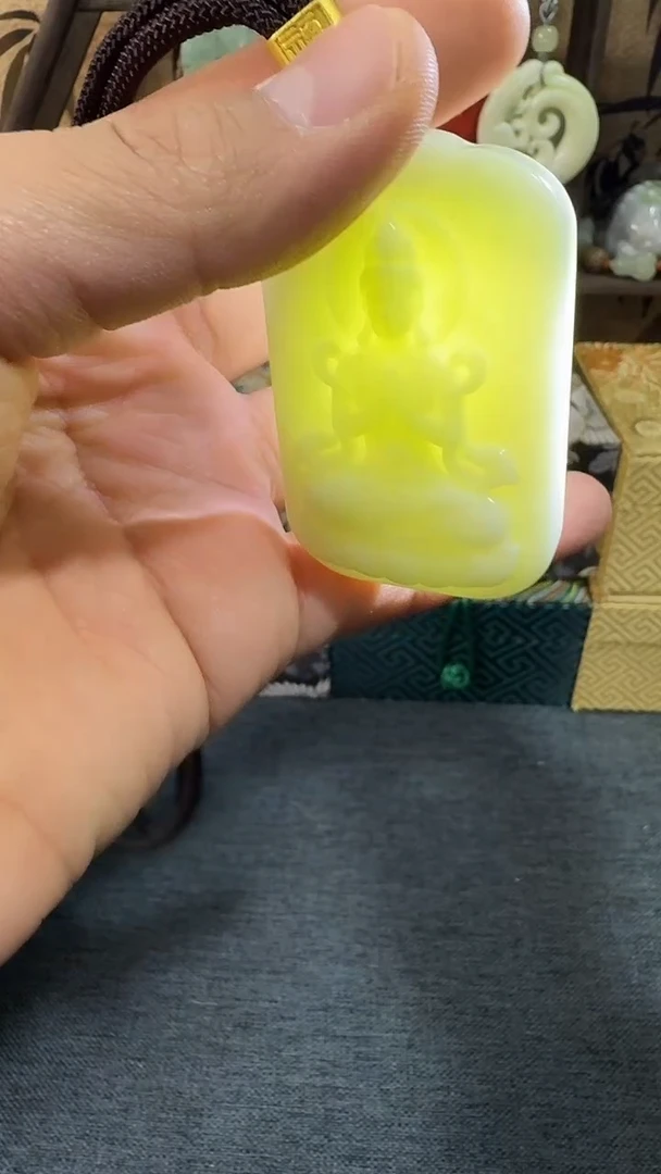 颈饰未镶嵌软玉LT  正观音牌
