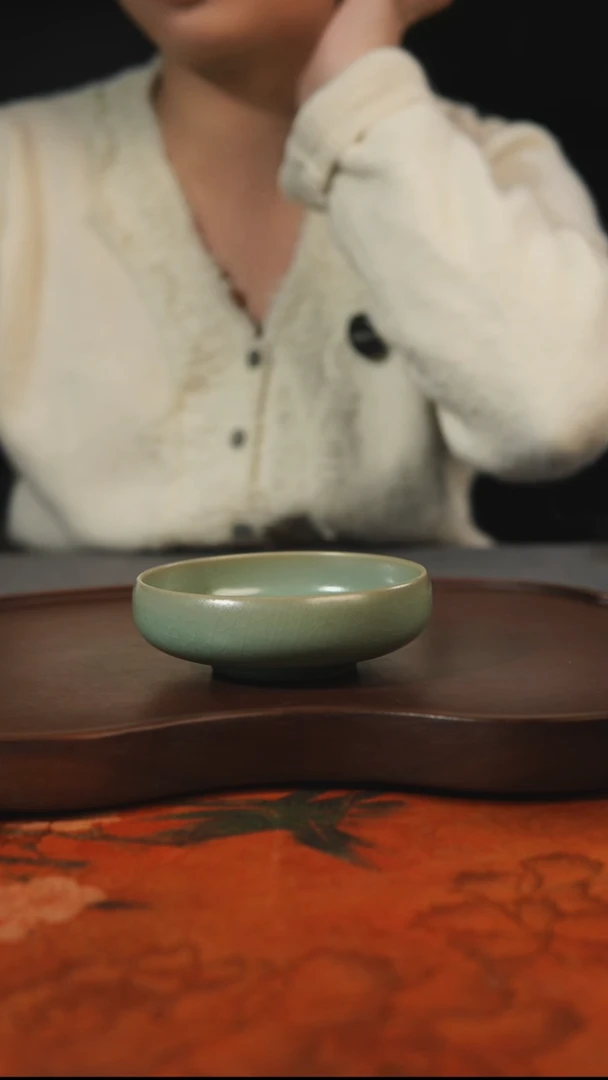 杯子瓷汝州原产地原矿仿古老釉q
