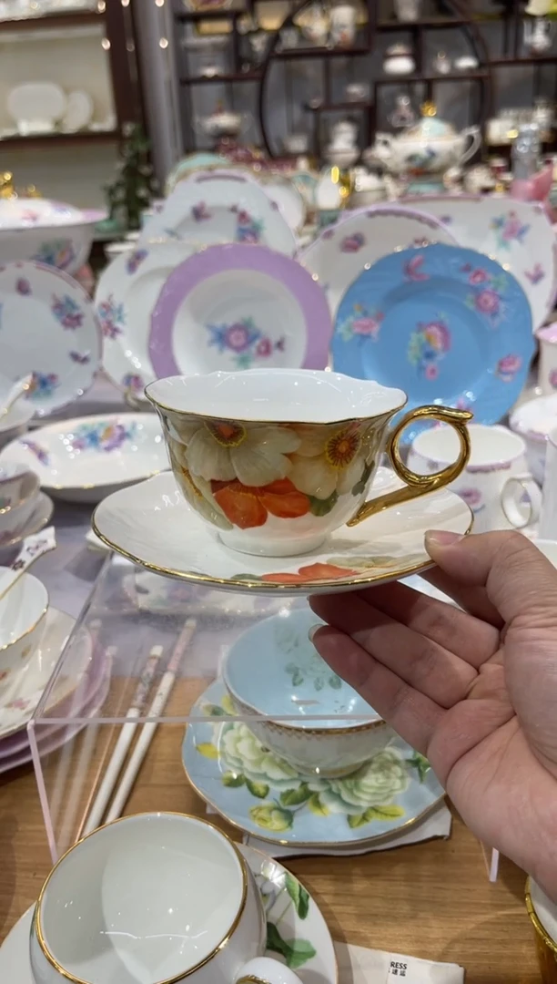 45%以上骨粉骨瓷咖啡杯碟