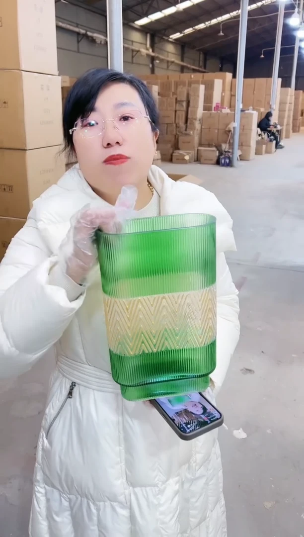 【闪购商品】琉璃绿色描金编款