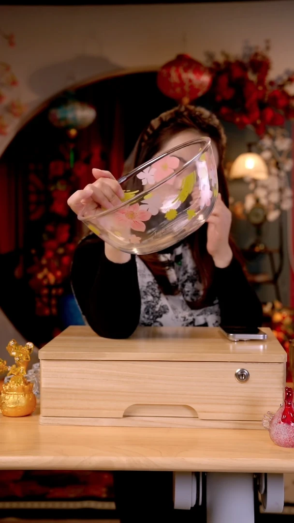 有机玻璃居家一个贴花圆形锅碗