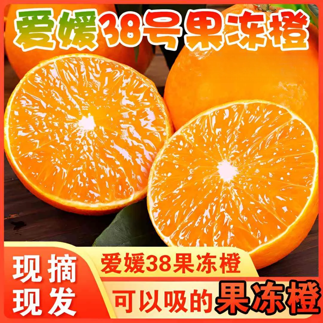 云南爱媛38号果冻橙早熟橙子现摘现发红美人当季水果皮薄多榨汁甜