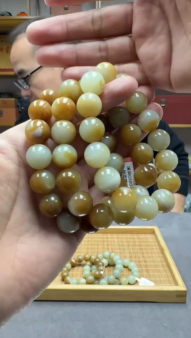 未镶嵌手链和田玉14且末糖白多样性发货·拍一发一