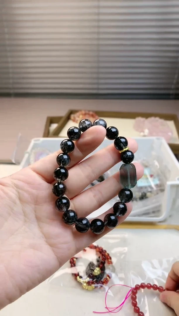 【闪购商品】水晶珠宝半成品未镶嵌黑发萤单圈