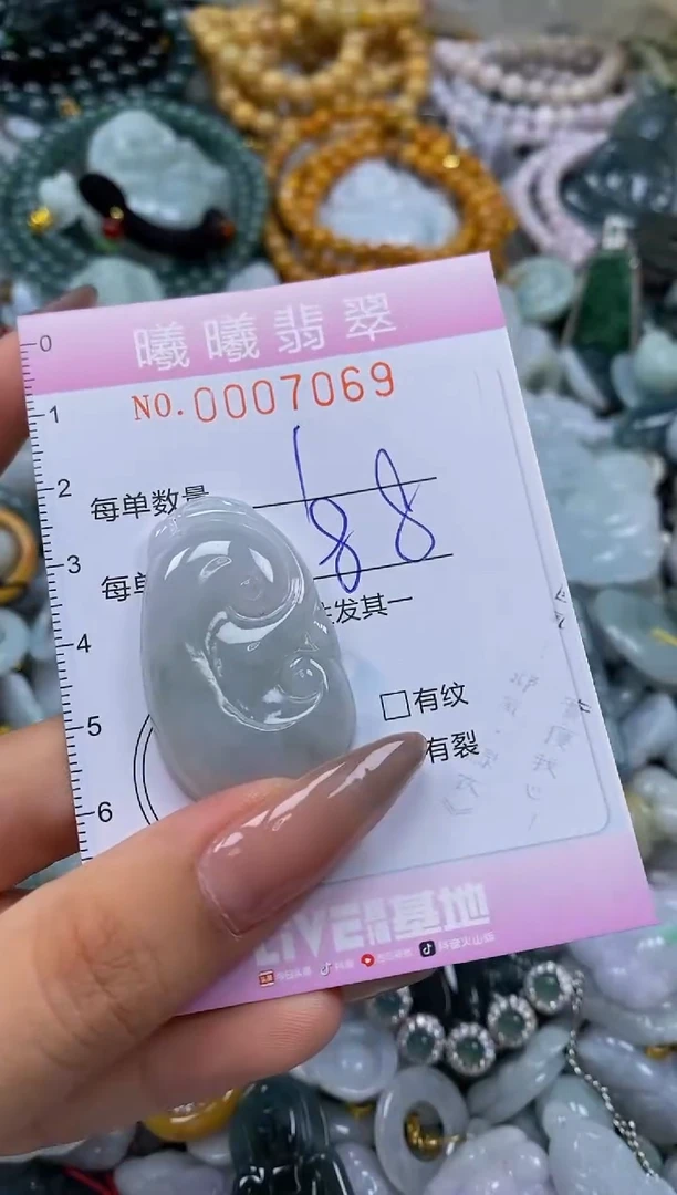 翡翠未镶嵌颈饰闪购0007069