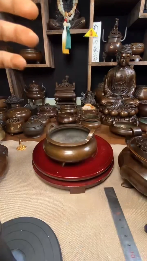 【闪购商品】苏工 普工精品铜 摆件熏香炉/摆件