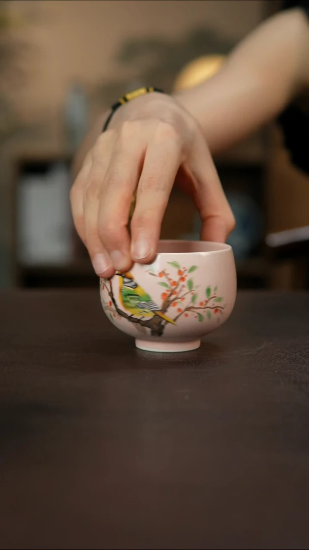 杯景德镇陶瓷杯碗柴烧多人微瑕