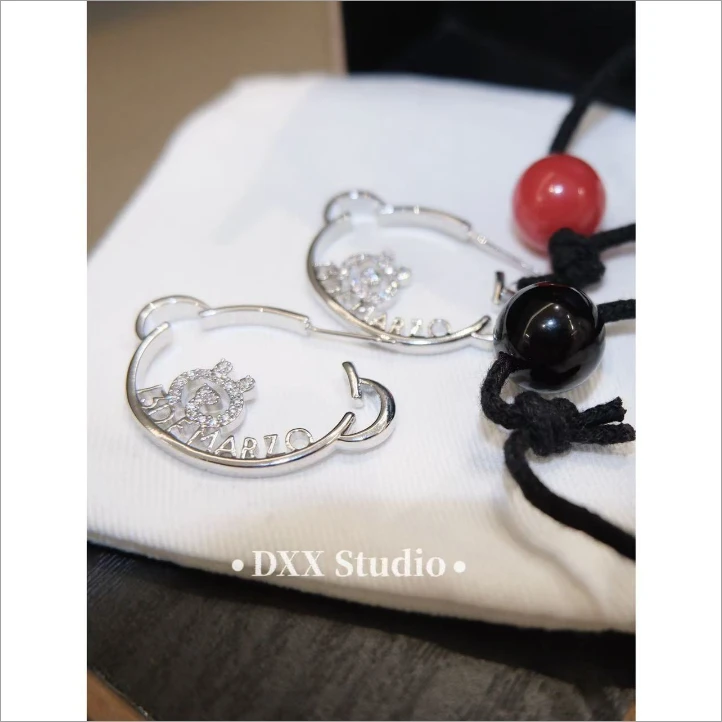 铜合金合成锆石耳饰 小众设计百搭ins耳饰45832