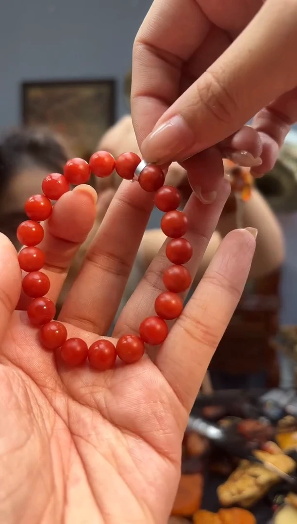 未镶嵌手串南红玛瑙成品