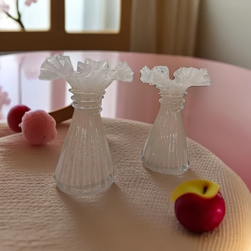 新款裙摆粉色花瓶摆件
