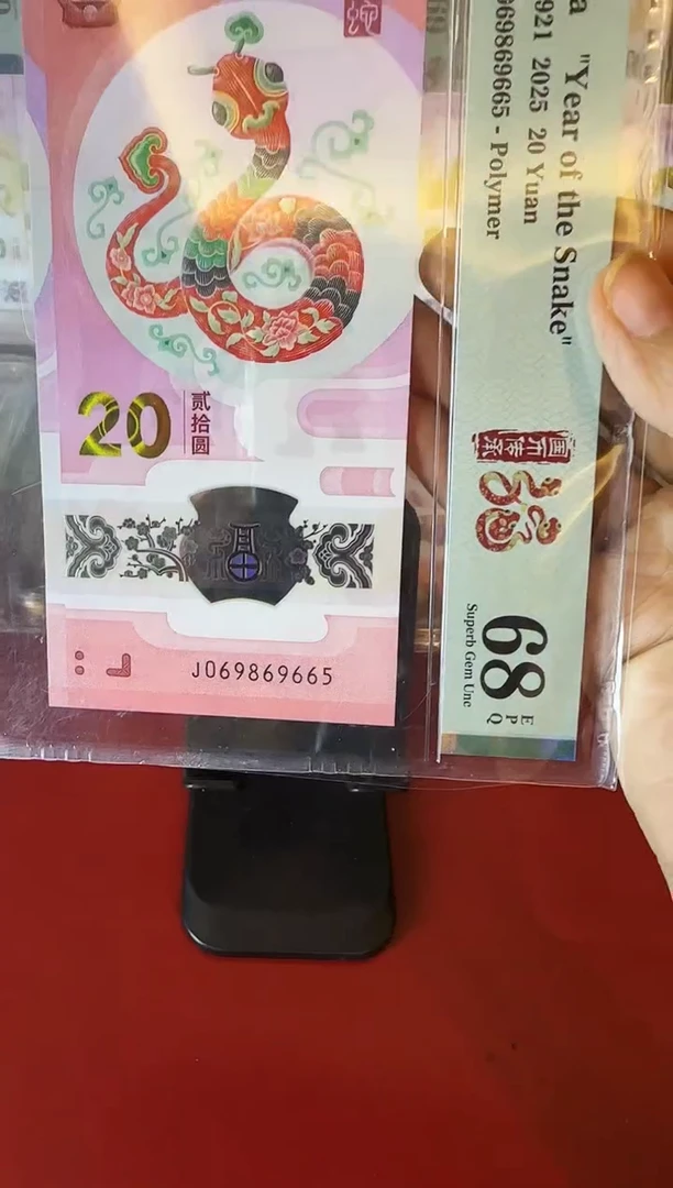 塑料2025 蛇钞 单张  069869665