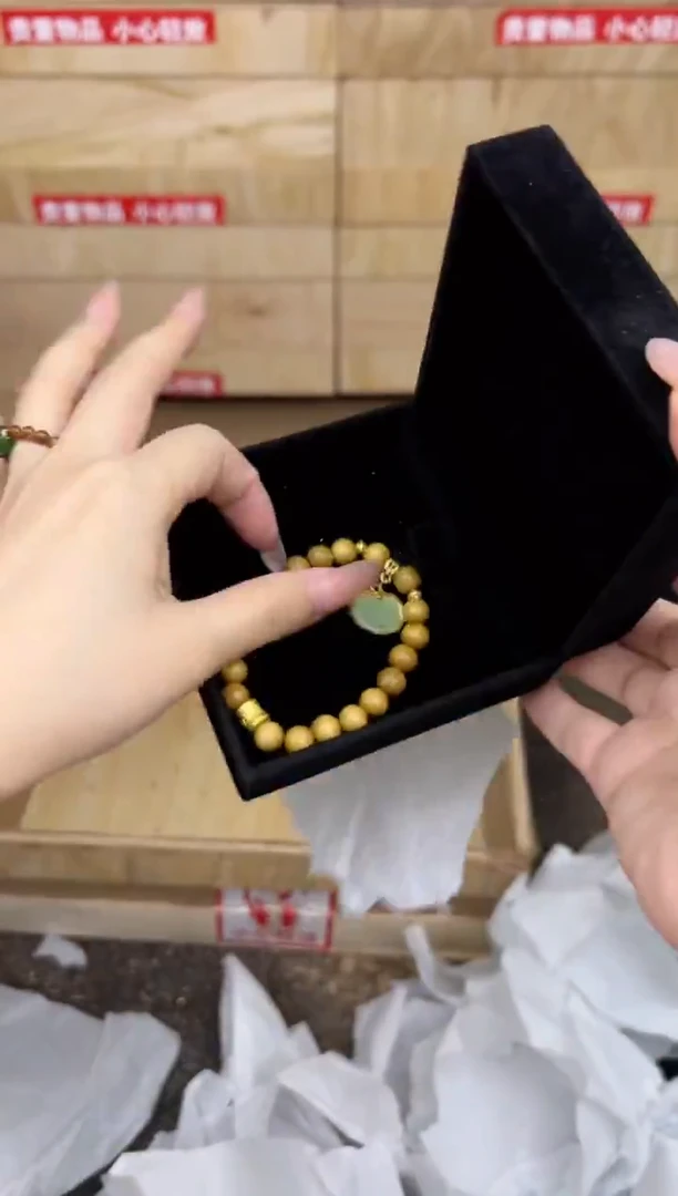 檀木带金锁商品链接@@ys941