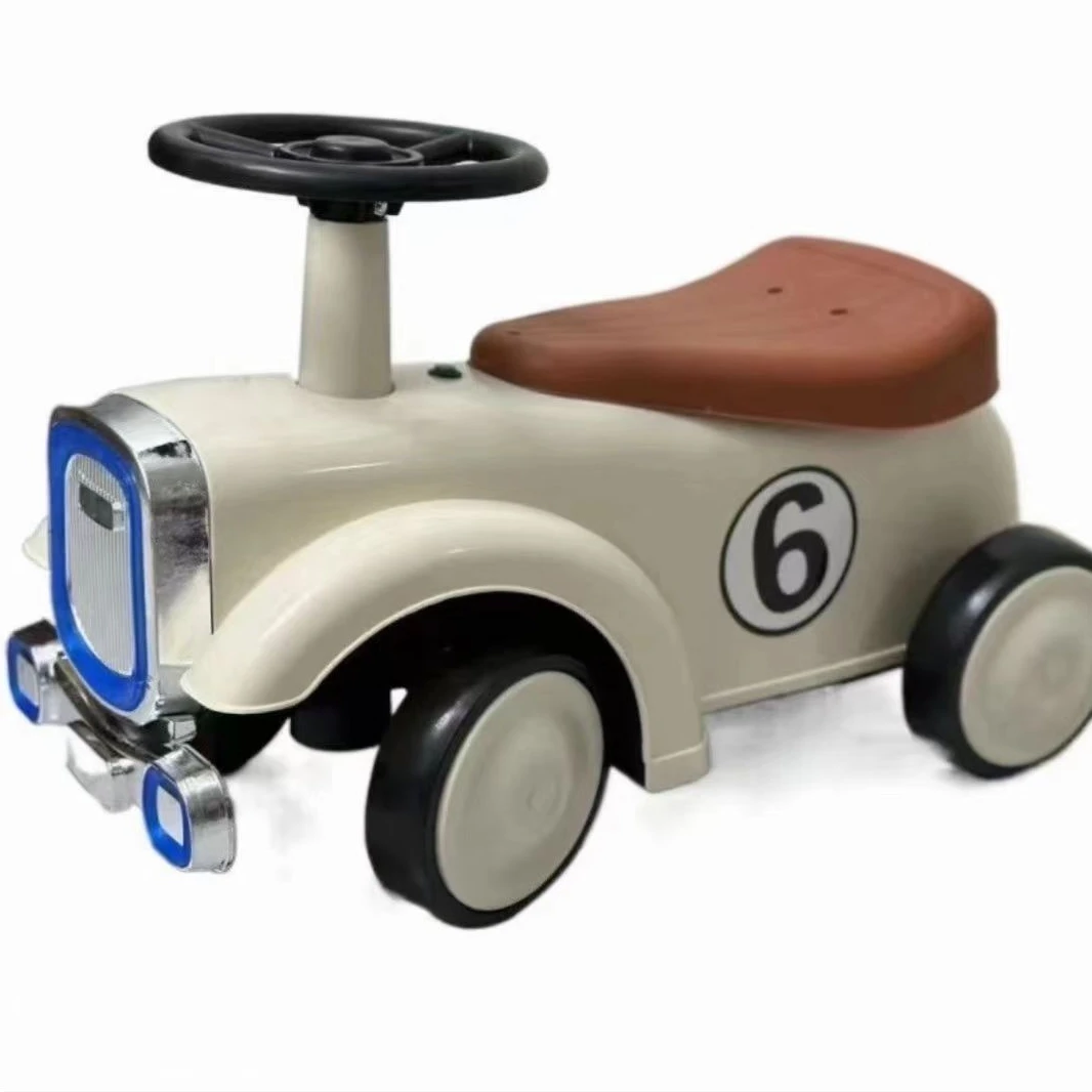 扭扭复古四轮滑行车防侧翻静音平衡玩具