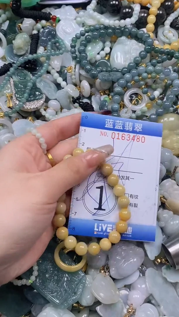 【闪购商品】翡翠颈饰未镶嵌闪购0163480多样性发其一
