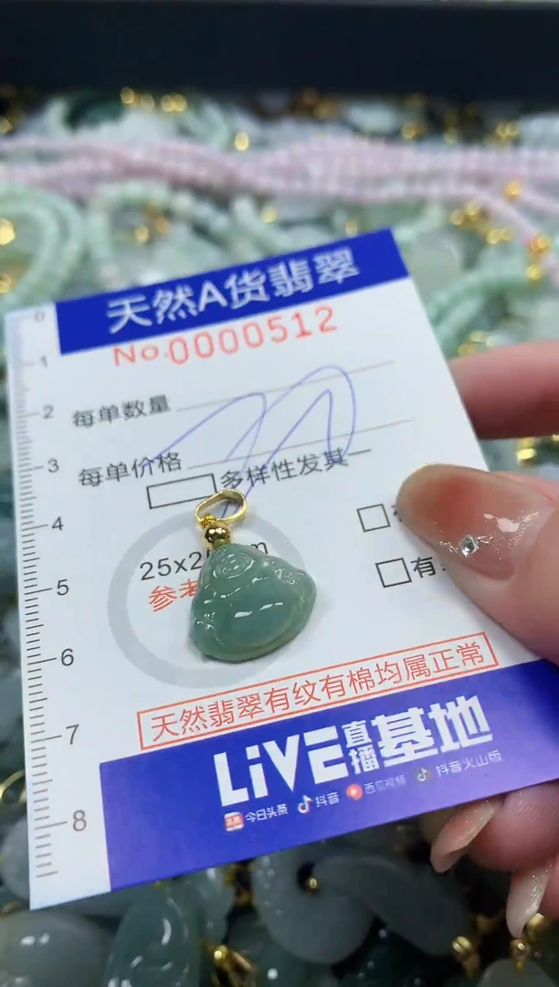 颈饰未镶嵌翡翠天然A货翡翠
