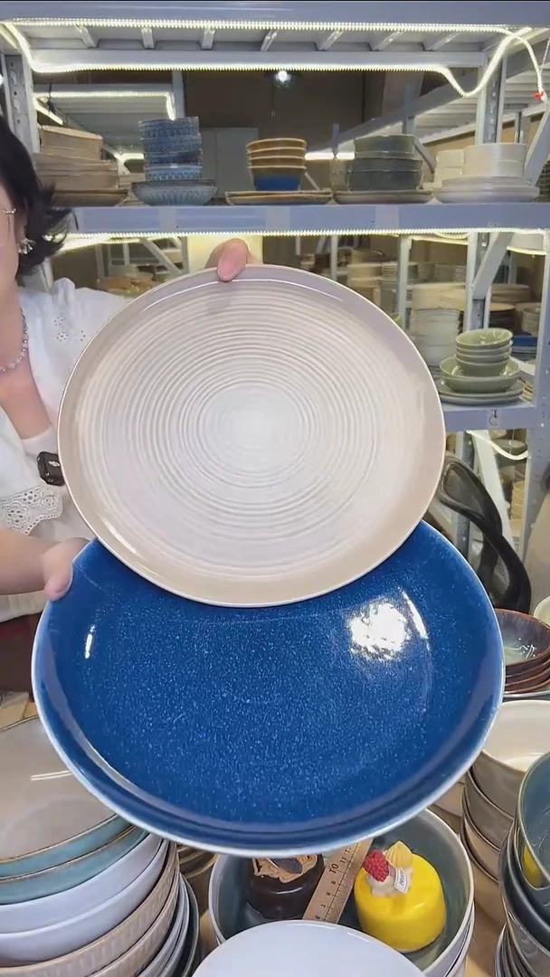瓷247外贸尾货高温釉下彩陶瓷餐具默认微瑕