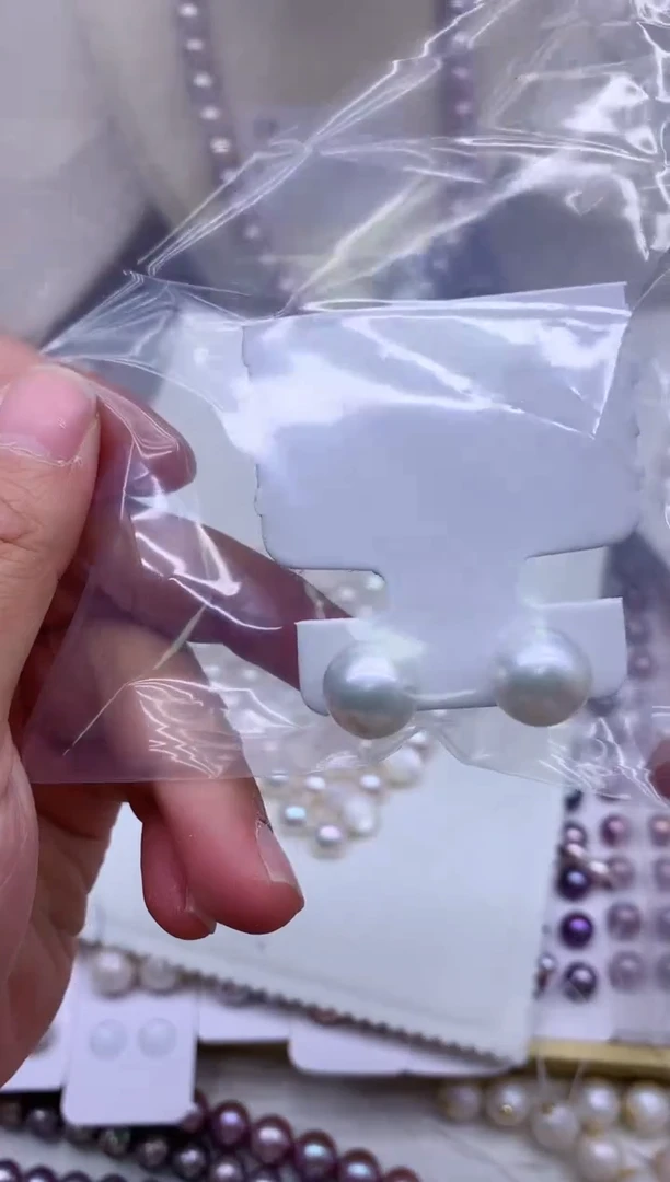 【闪购商品】淡水珍珠耳钉银S925镶嵌淡水珍珠耳钉
