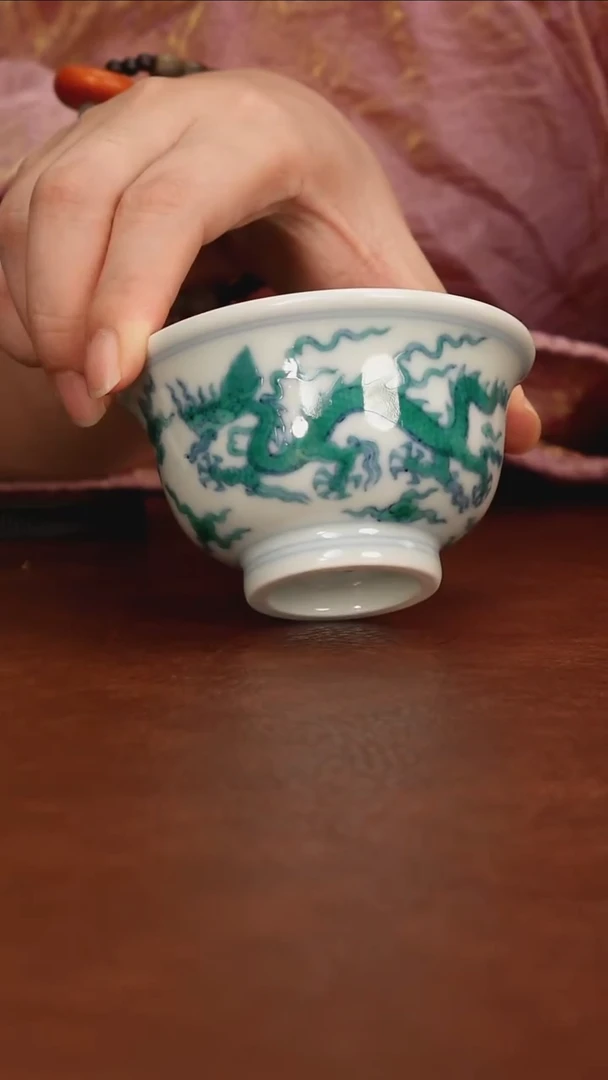 景德镇瓷器，青花瓷手绘茶具~