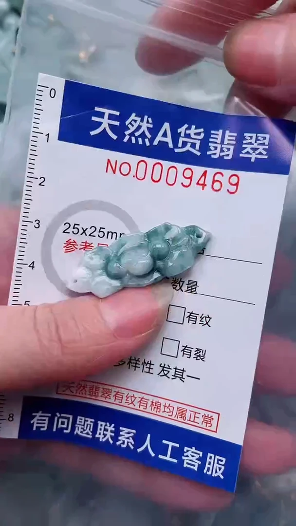 翡翠未镶嵌吊坠(不含链)1