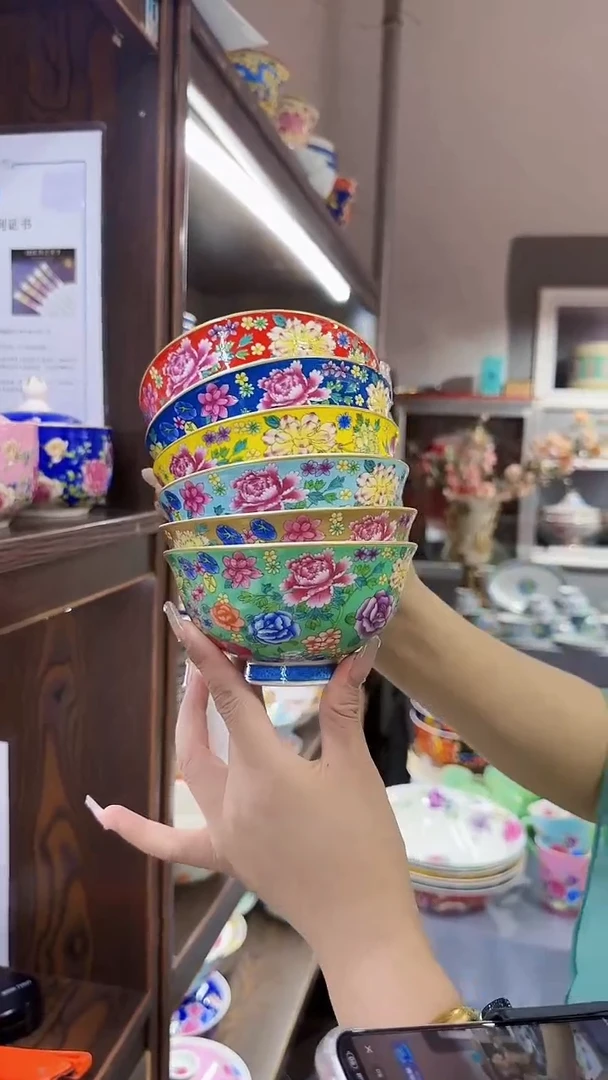 瓷片4.5英寸饭碗10个景德镇餐具