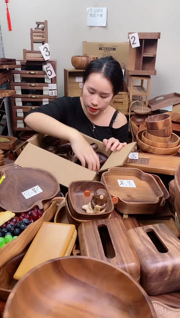 木 北美黑胡桃木小圆瓜茶则