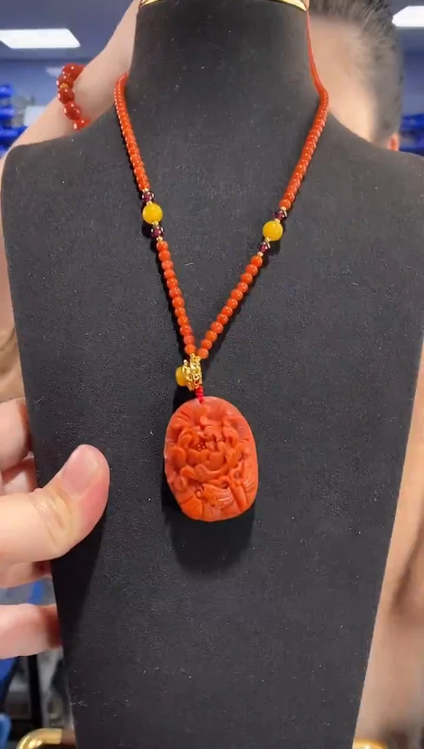 颈饰未镶嵌南红玛瑙G08994