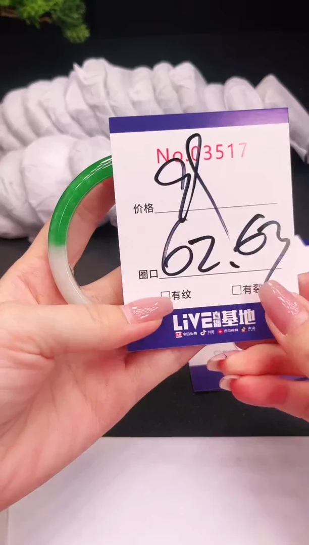 未镶嵌手镯翡翠3516