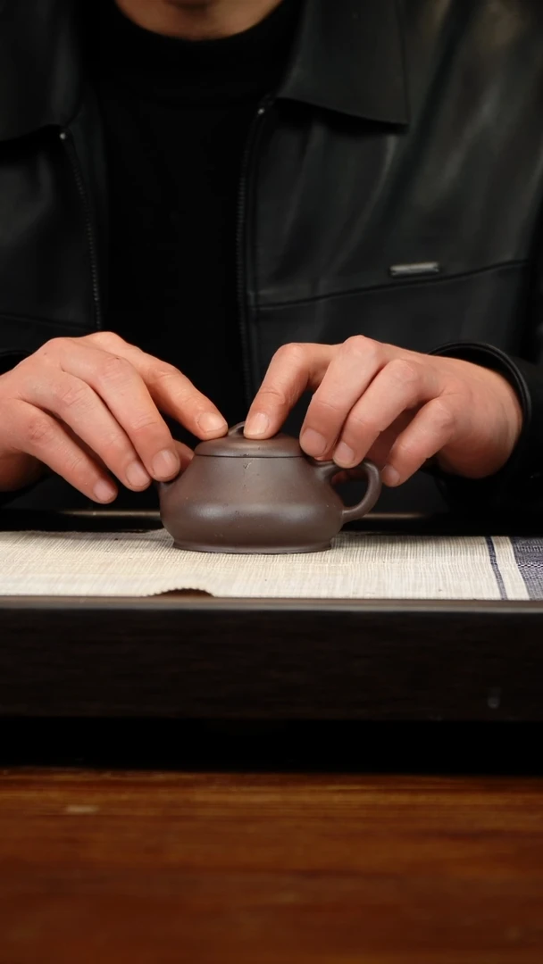 茶壶紫砂自*渡四底柱瓢180