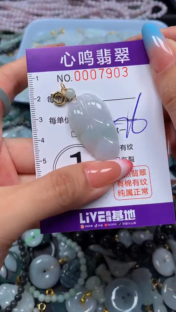 翡翠未镶嵌颈饰闪购007903