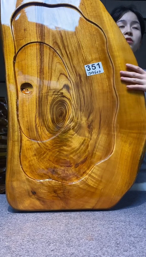 实木原木茶盘 一物一拍(不含配件）