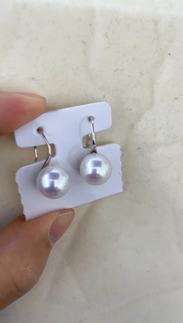 【闪购商品】海水珍珠耳饰银S925镶嵌耳钉
