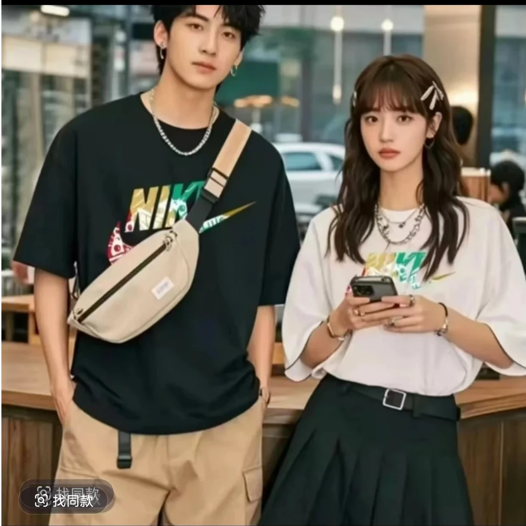 【一折粉丝福利】夏季潮牌男女同款短袖T恤