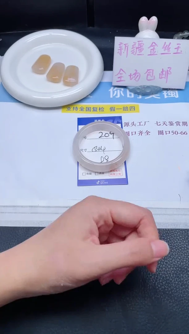 未镶嵌手镯石英质玉209-54.4