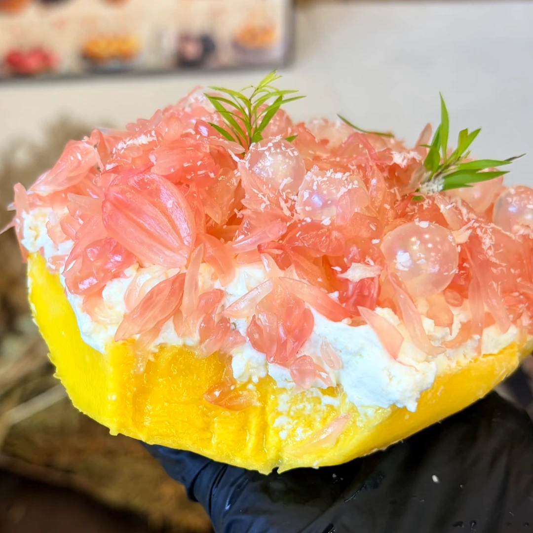 固体杨枝甘露甜品