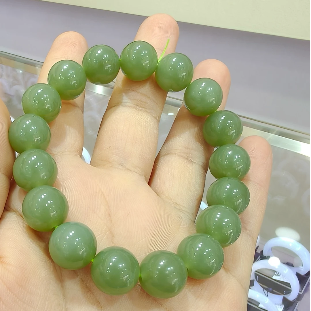 和田玉且末晴水手串